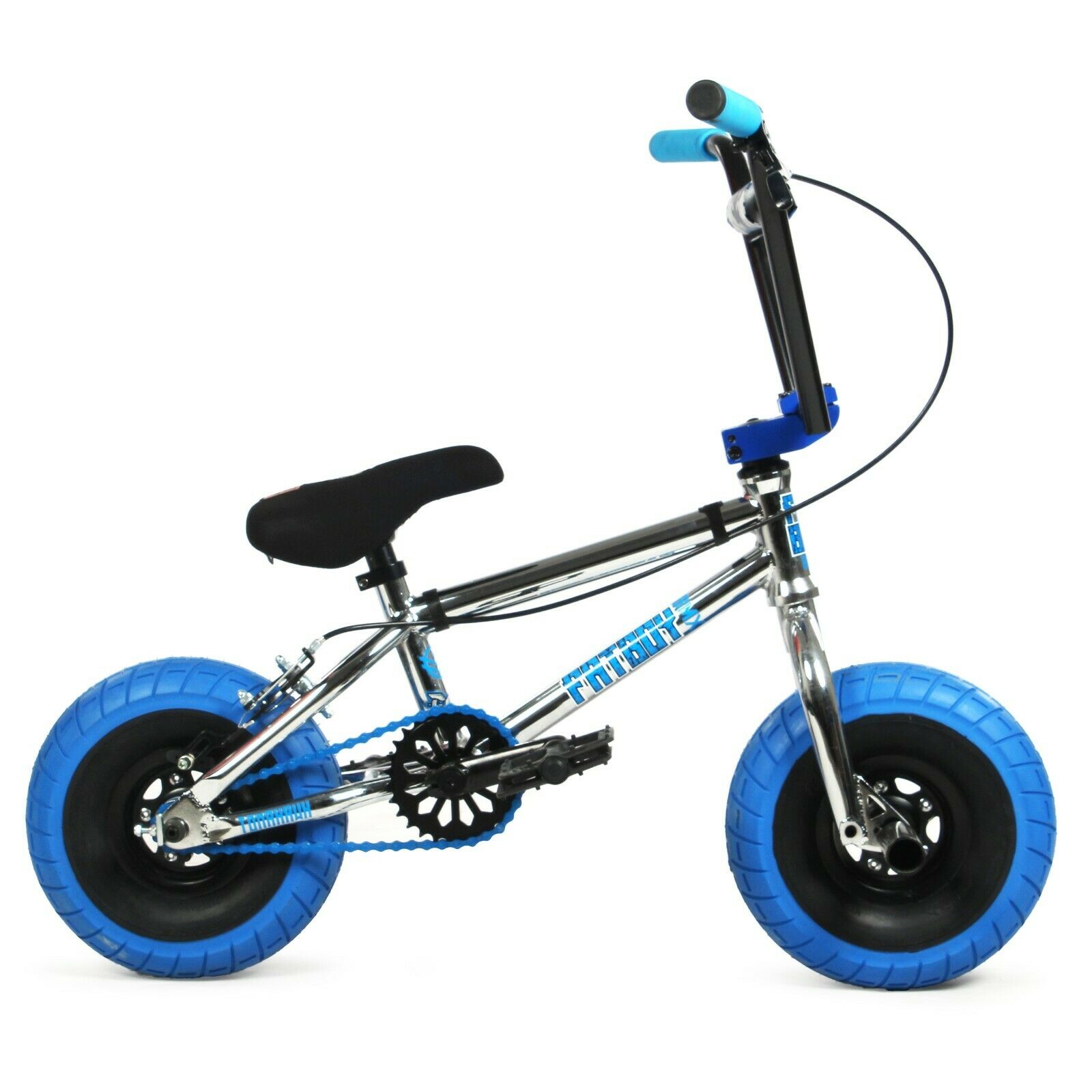 Fatboy Mini BMX Pro Tomahawk Chrome Blue Freestyle Bike 3-pc crank All New 2021 - Fresh Stock Dated December 2025