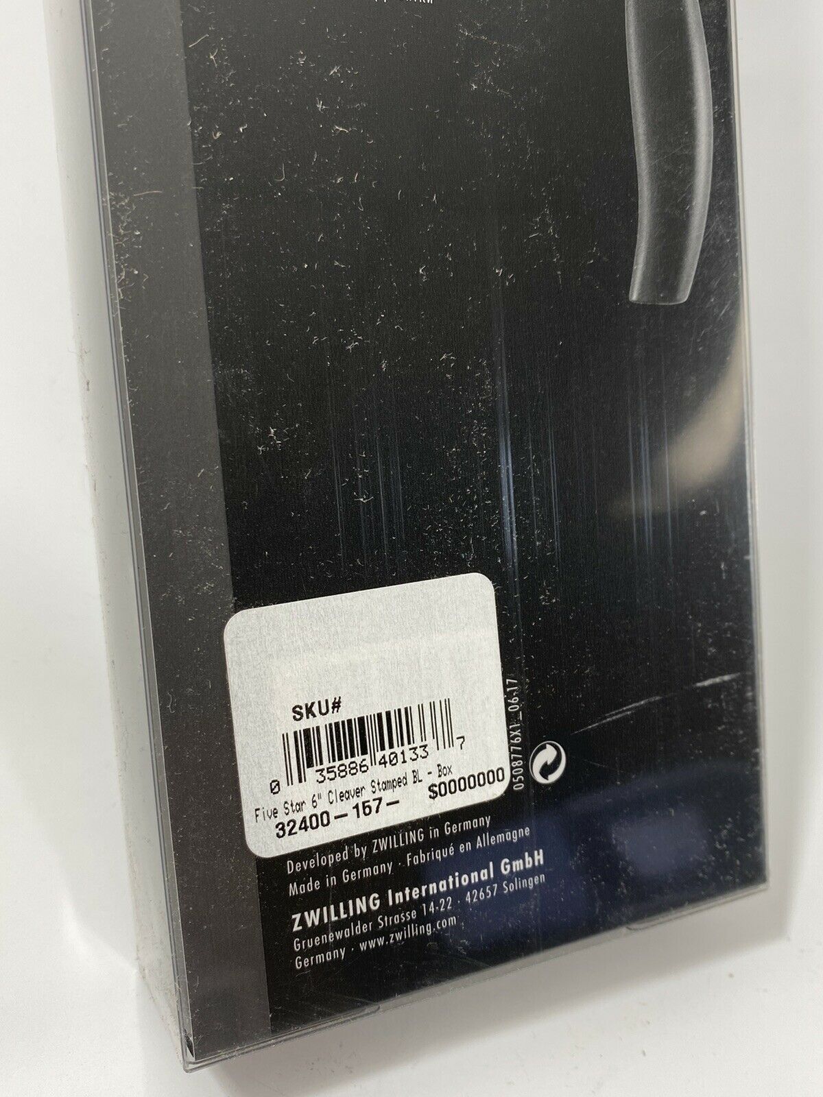 Zwilling J.A. Henckels Five Star 6 inch Chef Cleaver Chinese Vegetable Knife - Fresh Stock Dated January 2026