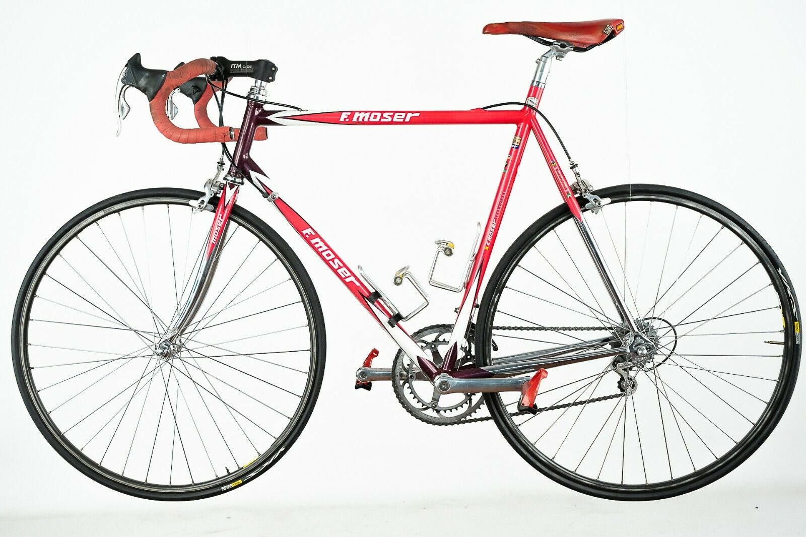 MOSER LEADER AX ORIA CAMPAGNOLO RECORD 8s SPEED STEEL ROAD BIKE VINTAGE OLD - Fresh Stock Dated January 2026