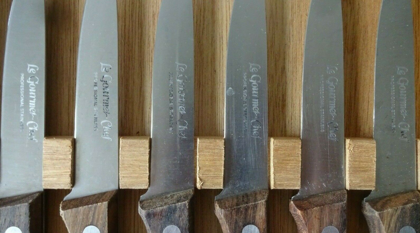 6 Regent Sheffield Le Gourmet Chef Stainless Knives Wood Handles in Box JAPAN - Fresh Stock Dated January 2026