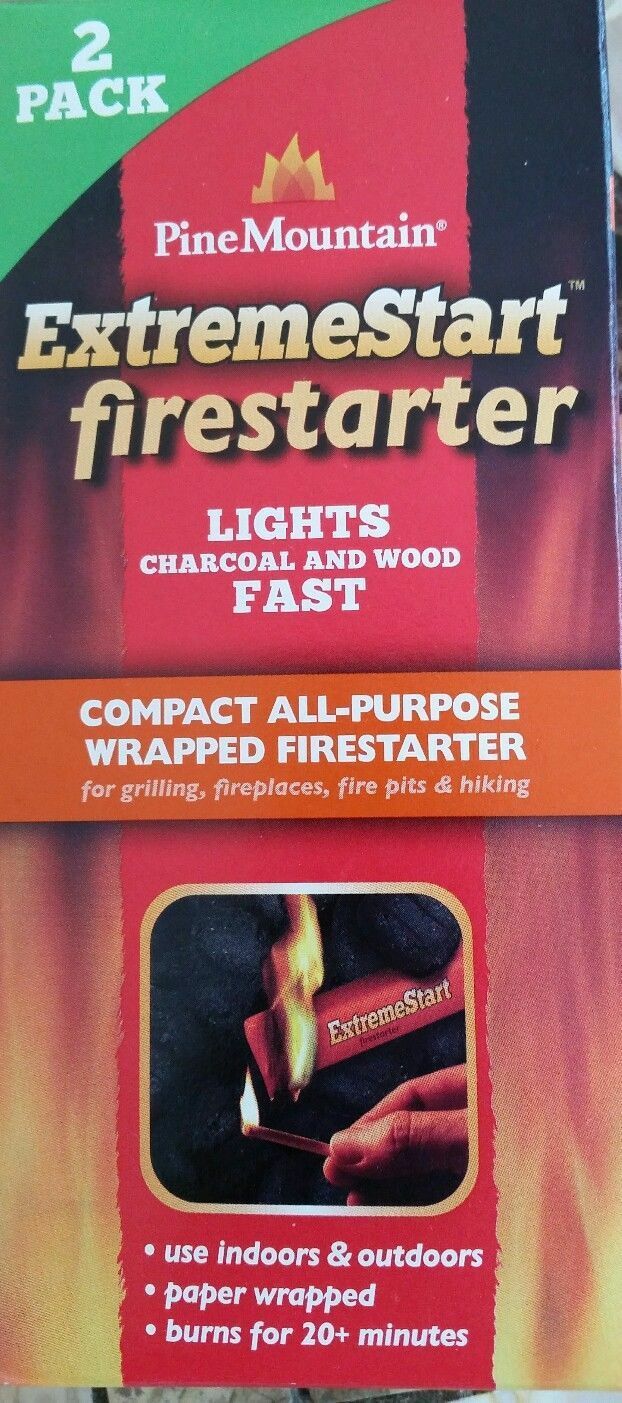 Pine Mountain ExtremeStart Firestarter NEW 2 pack 152371 - Fresh Stock Dated January 2026