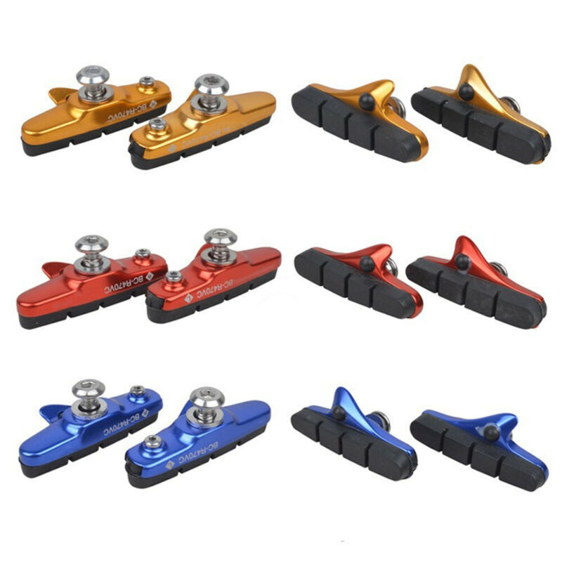C-Brake Holder Shoes Rubber Blocks Durable Cycling Access Road Bike Brake Pads. - Fresh Stock Dated December 2025
