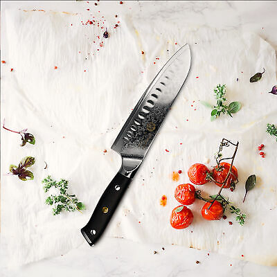 Kessaku Santoku Knife Dynasty 67-Layer Japanese Damascus Stainless Steel 7-Inch - Fresh Stock Dated January 2026