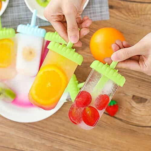 OFNMY 12 Pieces Popsicle Molds Plastic Ice Pop Mold Maker Ice Cream Popscicle... - Fresh Stock Dated February 2026