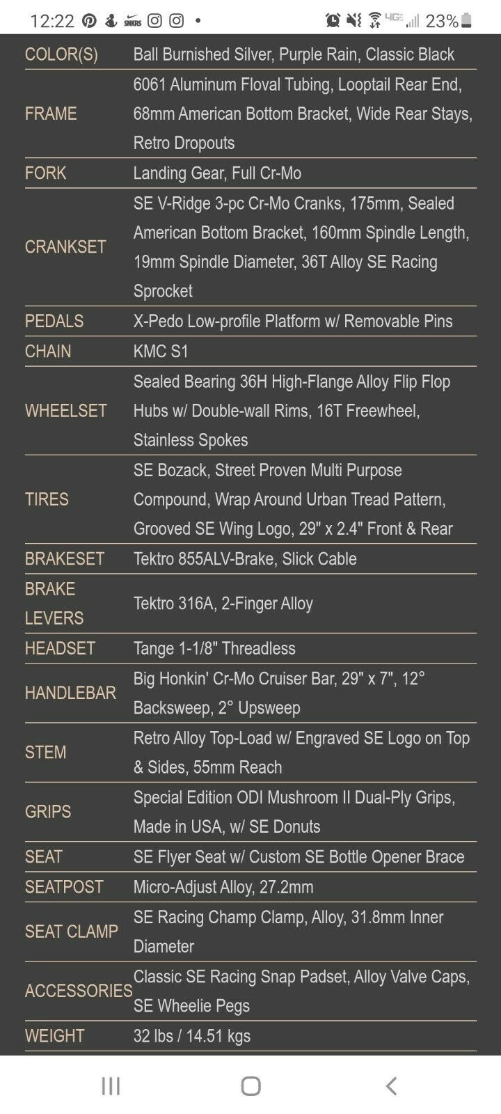 SE BIKE PURPLE RAIN BIG RIPPER - Fresh Stock Dated January 2026