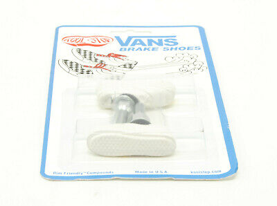 Kool Stop bicycle bike Vans BMX THREADED brake pads WHITE (PAIR) *MADE IN USA* - Fresh Stock Dated December 2025
