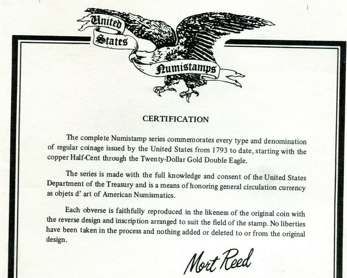 1793 United States Liberty Cap 1/2 Half Cent Numistamp Large Medal 1976  Reed - Fresh Stock Dated December 2025