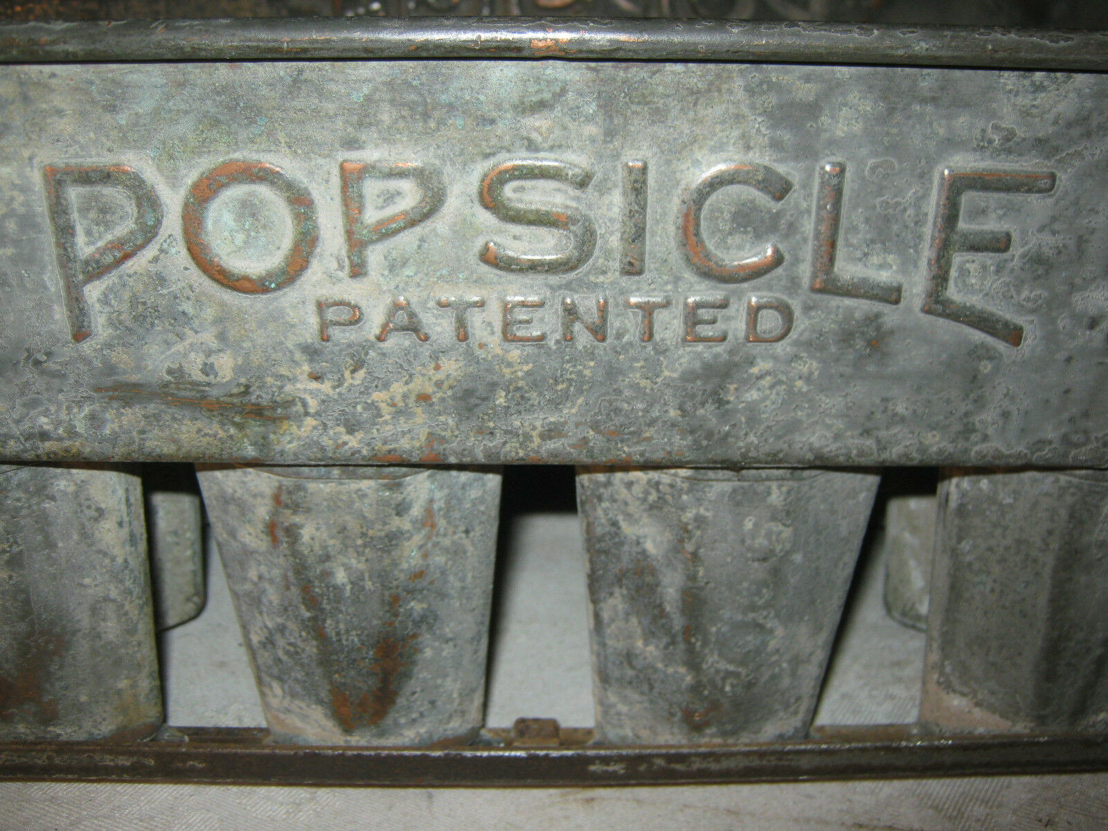 ANTIQUE PRIMITIVE SOLID COPPER INDUSTRIAL POPSICLE STORE MOLD ICE CREAM SIGN - Fresh Stock Dated February 2026