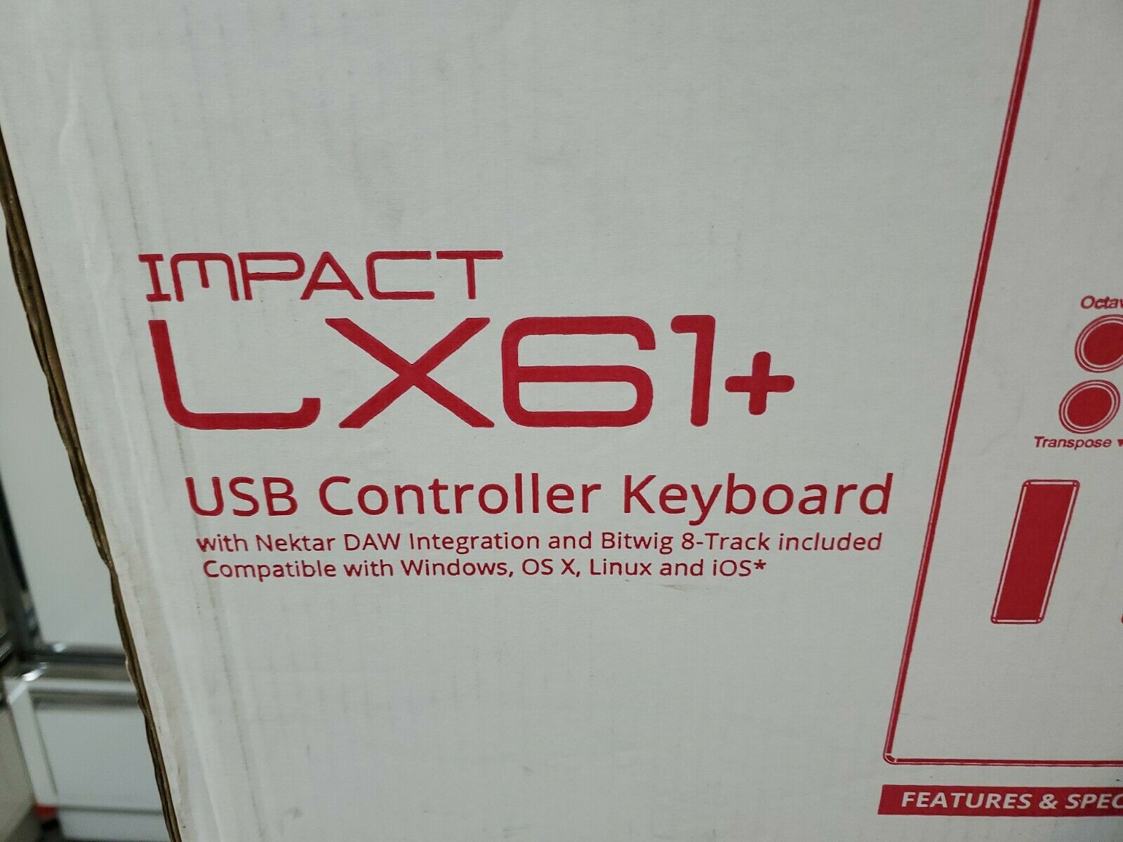 IMPACT 61+ USB CONTROLLER KEYBOARD NEKTAR INTEGRATED 8 TRACK MUSICAL - Fresh Stock Dated December 2025