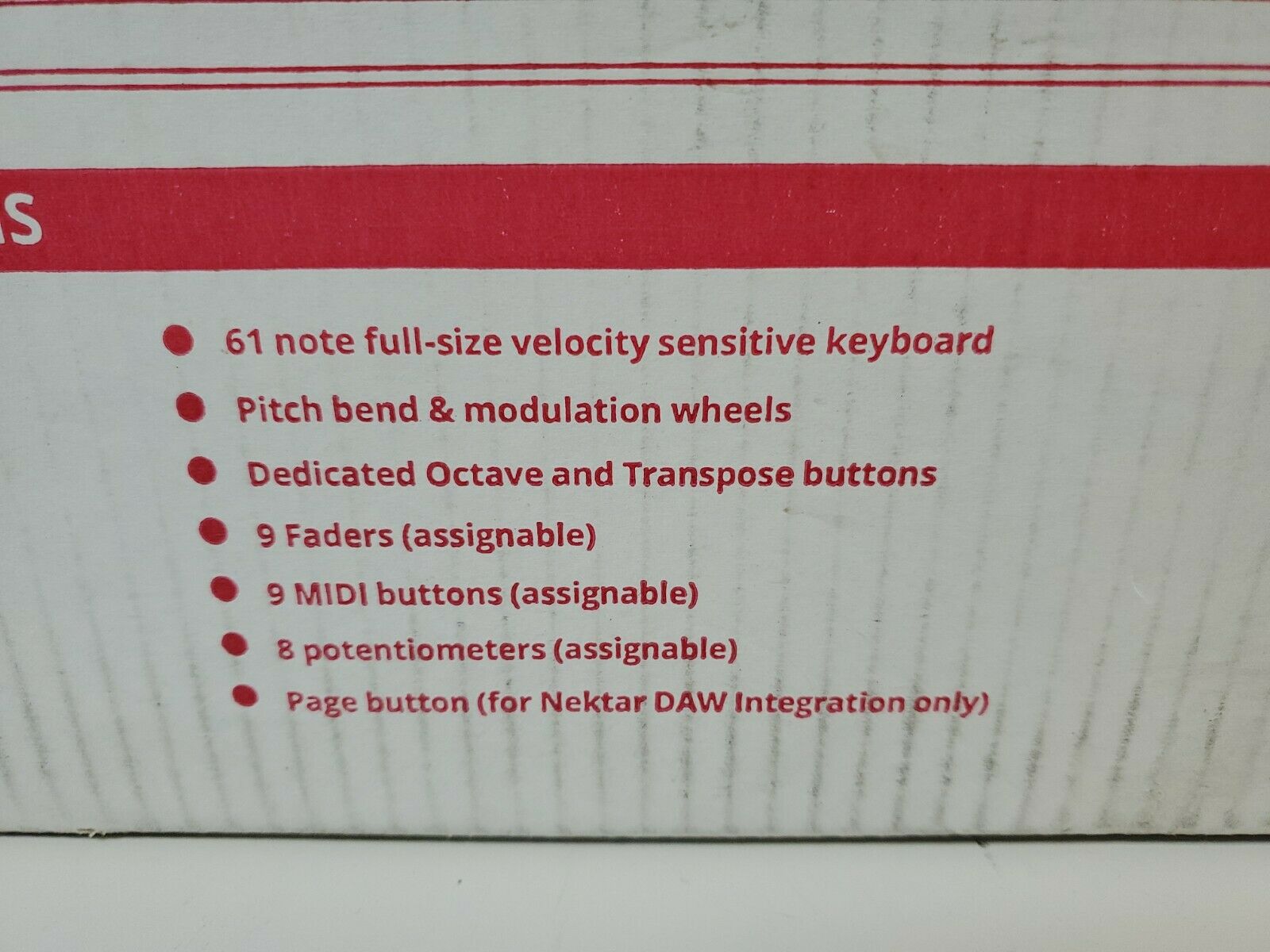 IMPACT 61+ USB CONTROLLER KEYBOARD NEKTAR INTEGRATED 8 TRACK MUSICAL - Fresh Stock Dated December 2025