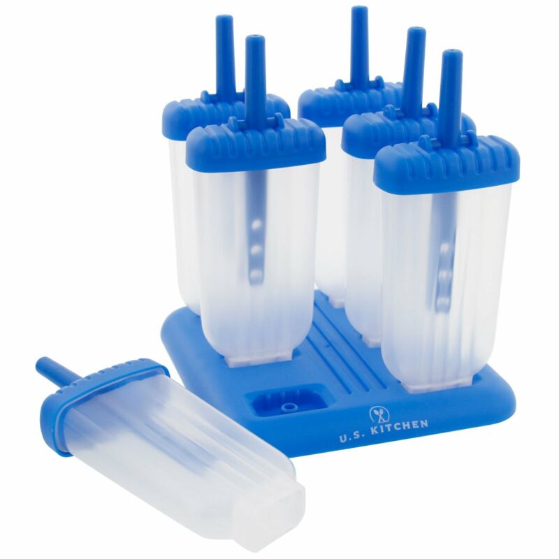 18 Pack Quality Frozen Ice Pop Popsicle Plastic Sticks Mold Form Maker BPA Free - Fresh Stock Dated February 2026