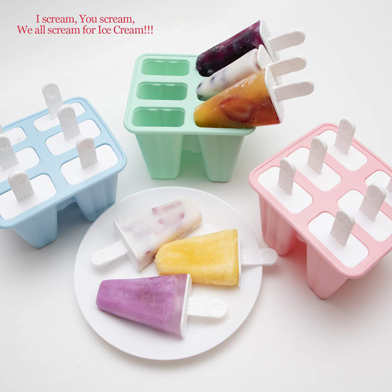 Popsicle Molds for Kids Silicone BPA Free with 2 Extra Reusable Sticks - Popsicl - Fresh Stock Dated January 2026