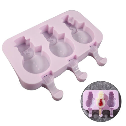 DIY Silicone Ice Cream Mold Reusable Ice Cube Tray Maker Kit with 50 Wooden Cane - Fresh Stock Dated February 2026