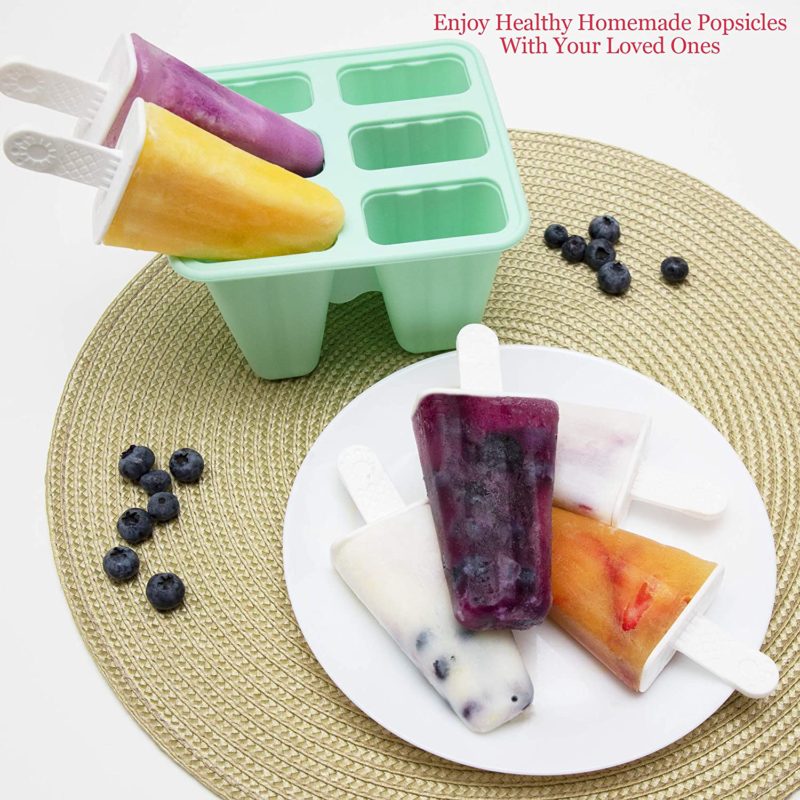 Popsicle Molds for Kids Silicone BPA Free with 2 Extra Reusable Sticks - Popsicl - Fresh Stock Dated January 2026