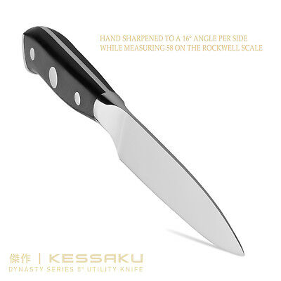 Kessaku Utility Knife - Dynasty Series - German HC Steel, G10 Full Tang, 5-Inch - Fresh Stock Dated January 2026