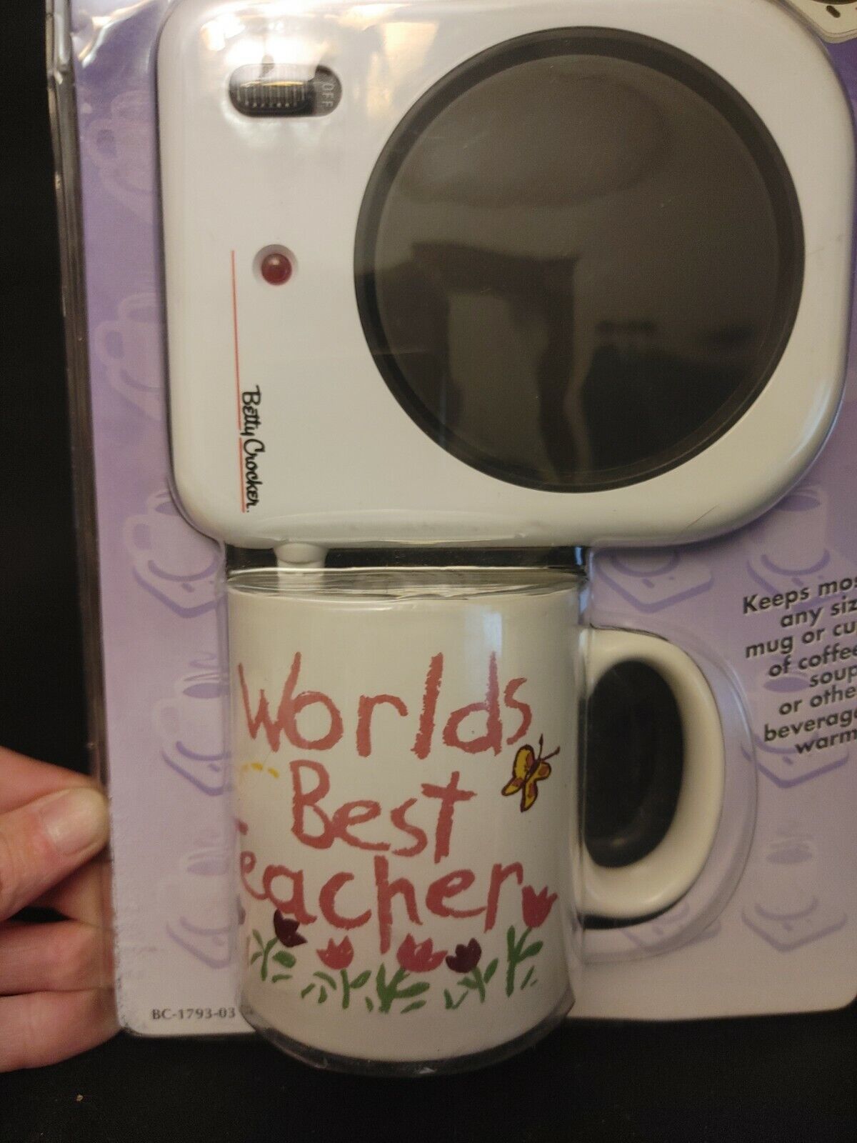 Betty Crocker Beverage Warmer And Mug Set 