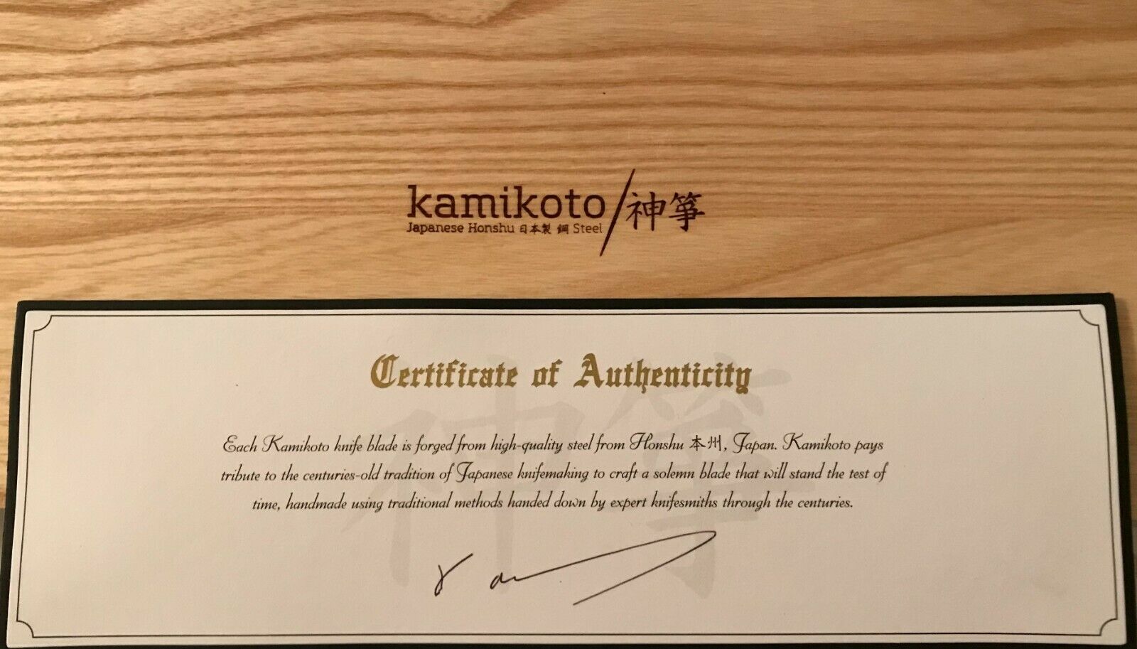 NEW Kensei Knife Set (Handcrafted Honshu Steel Blades) with LIFETIME GUARANTEE - Fresh Stock Dated January 2026