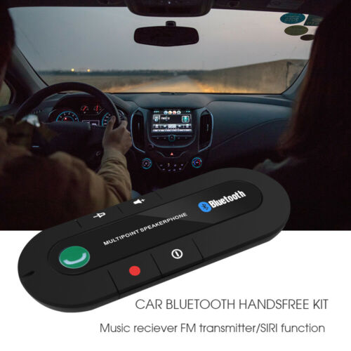 Wireless Bluetooth 4.1 Hands Free Car Kit Speaker phone Speaker Visor Clip Phone - Fresh Stock Dated January 2026