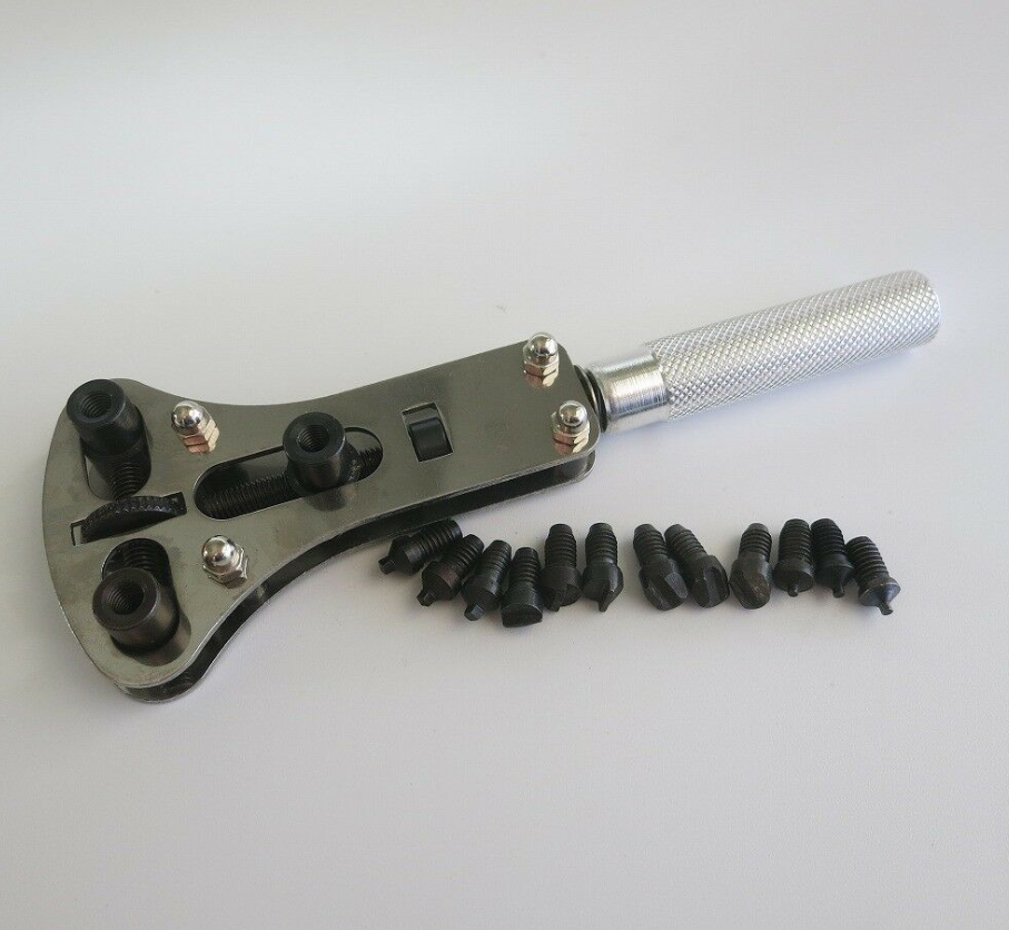 Steel Construction Screw Watch Case Opener Closer Tool Wrench with Knurled Shaft - Fresh Stock Dated December 2025