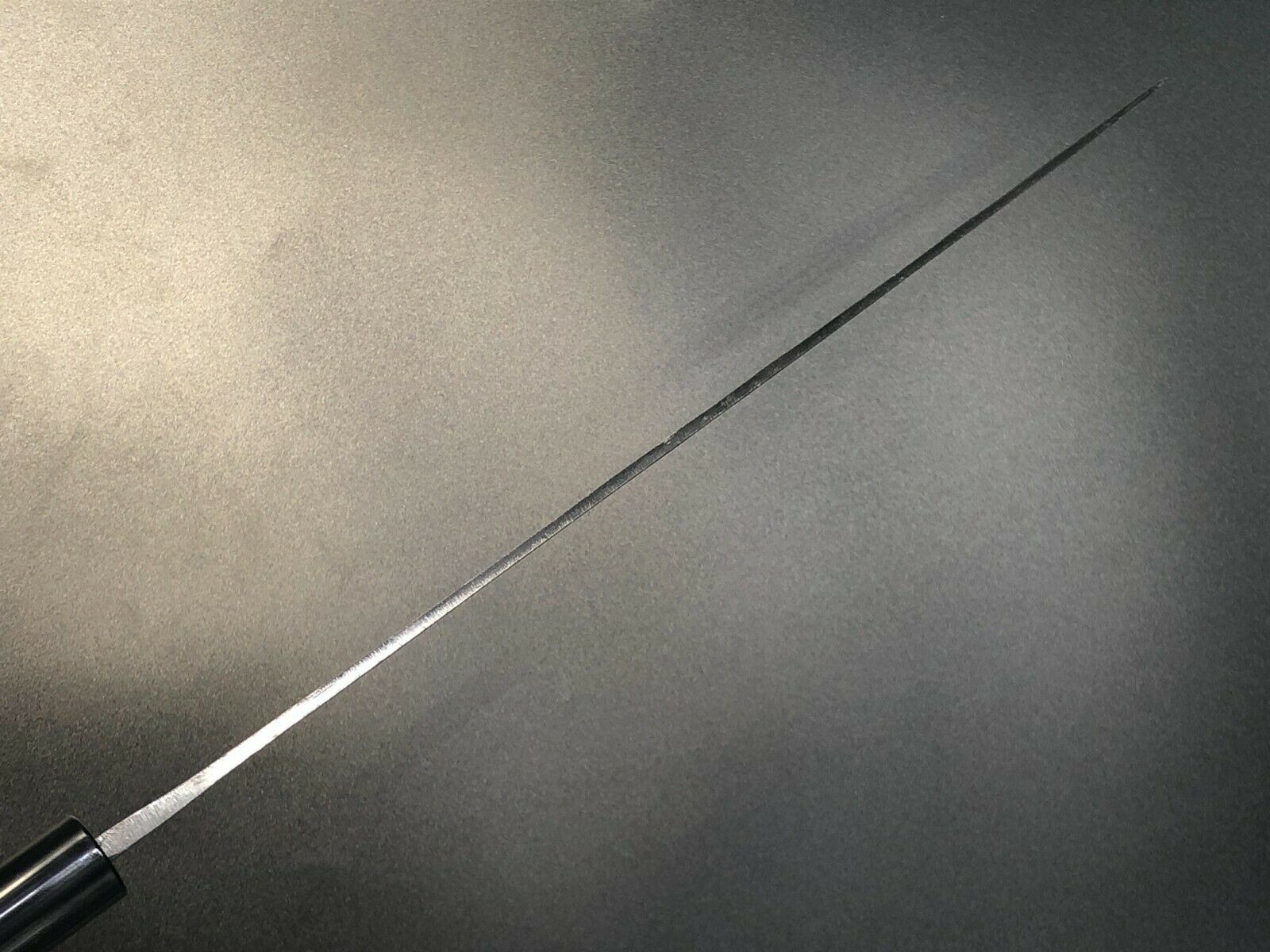 Japanese Kurouchi Forged Slicer Knife Sujihiki 285mm(11in) Blue#2 Double-Bevel - Fresh Stock Dated January 2026