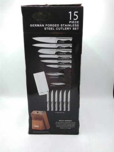 McCook 15 PC German Forged Stainless Steel Cutlery Set - Fresh Stock Dated January 2026
