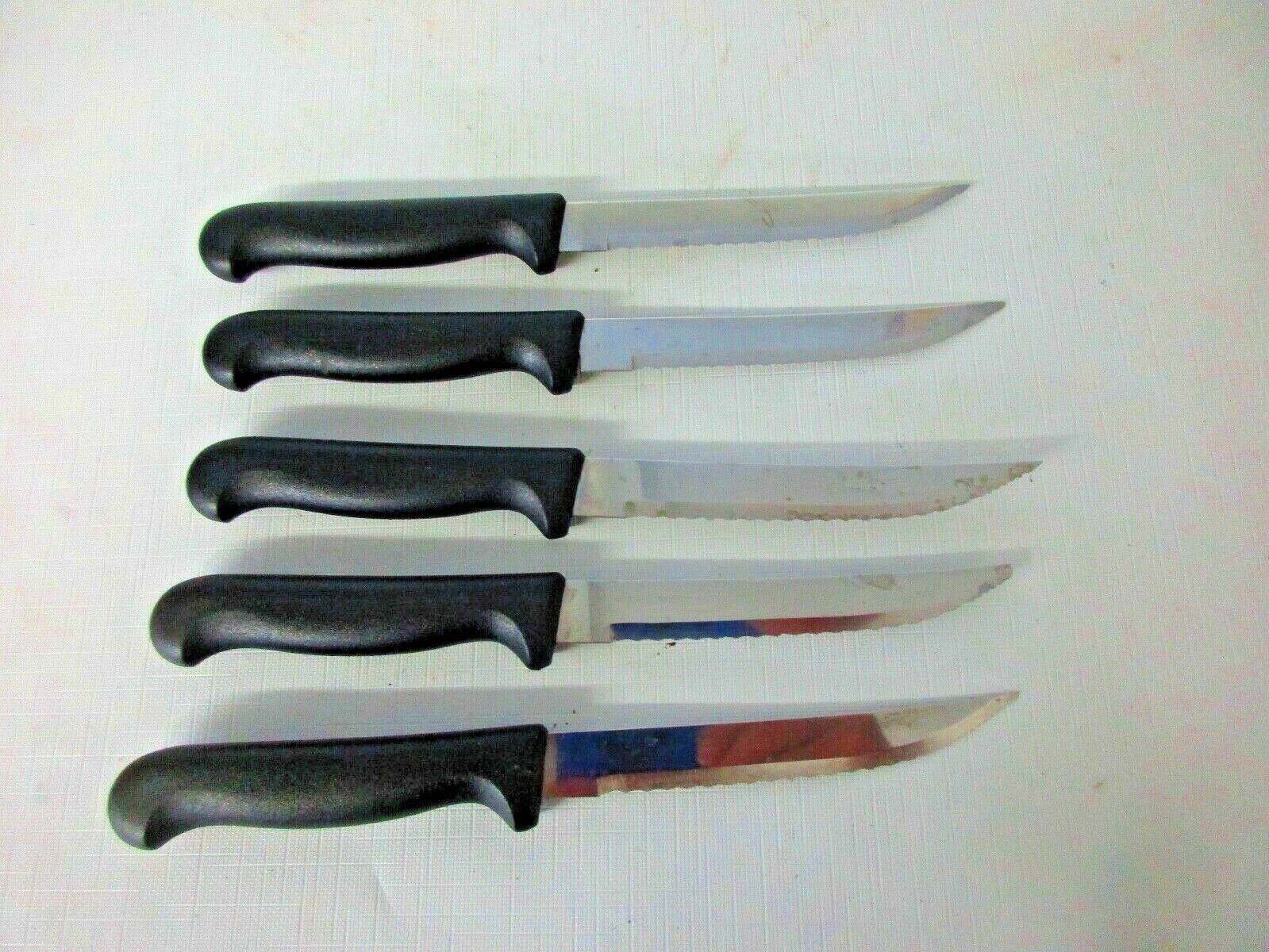 Tramontina kitchen and steak knife set in a wood block - Fresh Stock Dated January 2026