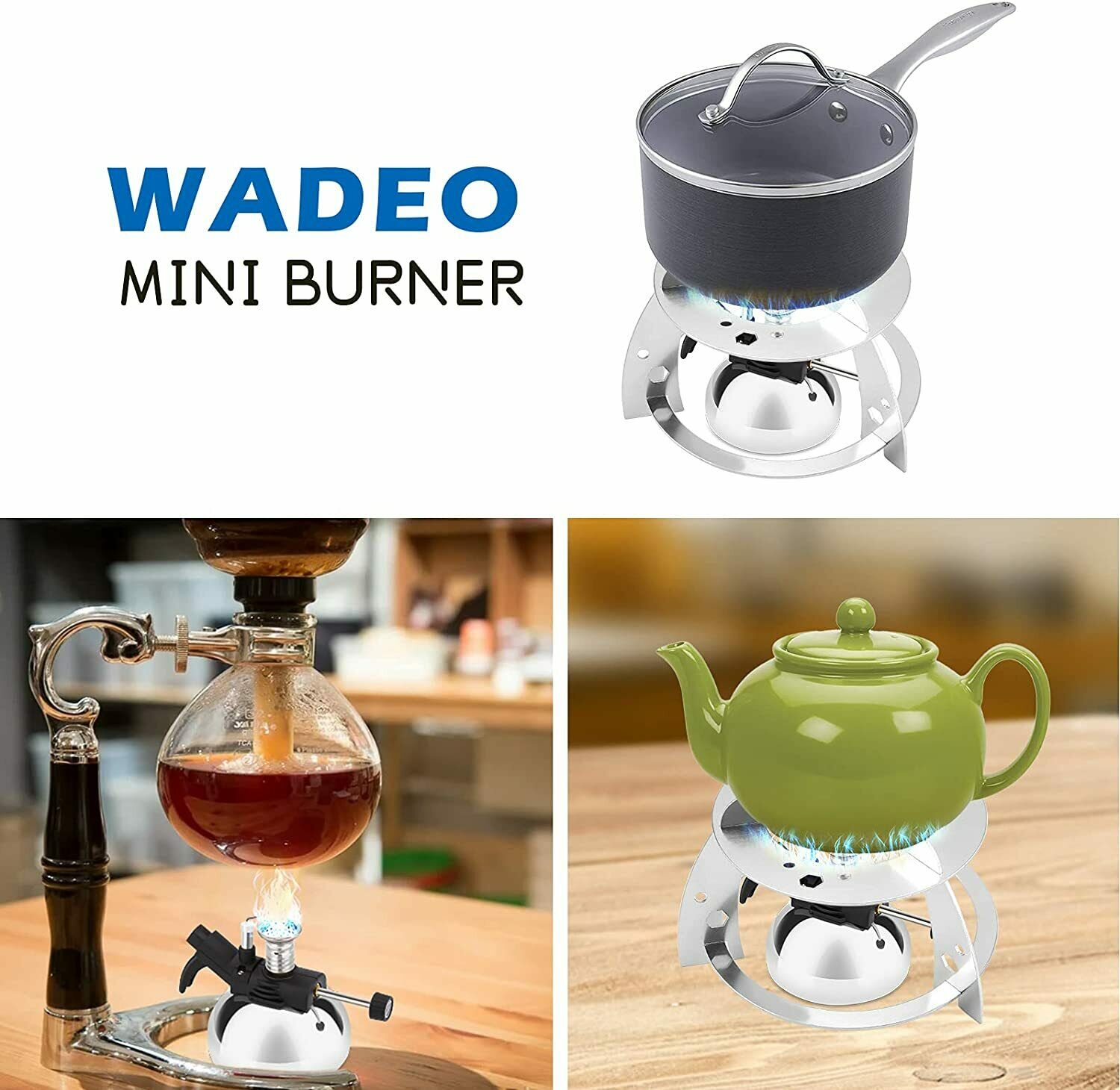 Mini Butane Burner, Tabletop Burner & Aluminium Rack, Portable Burner, Cooking - Fresh Stock Dated January 2026