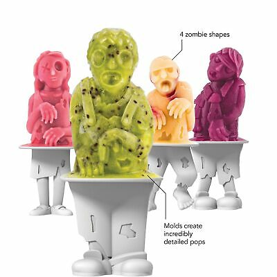 Tovolo Zombies Ice Pop Molds, Flexible Silicone, Easily-Removable, Dishwasher... - Fresh Stock Dated February 2026