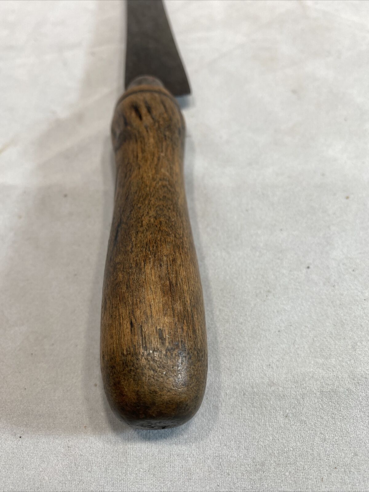 Vintage 1800s Roast Beef Slicing Knife With Hole Wood Custom Handle USA 7.5 Inch - Fresh Stock Dated February 2026