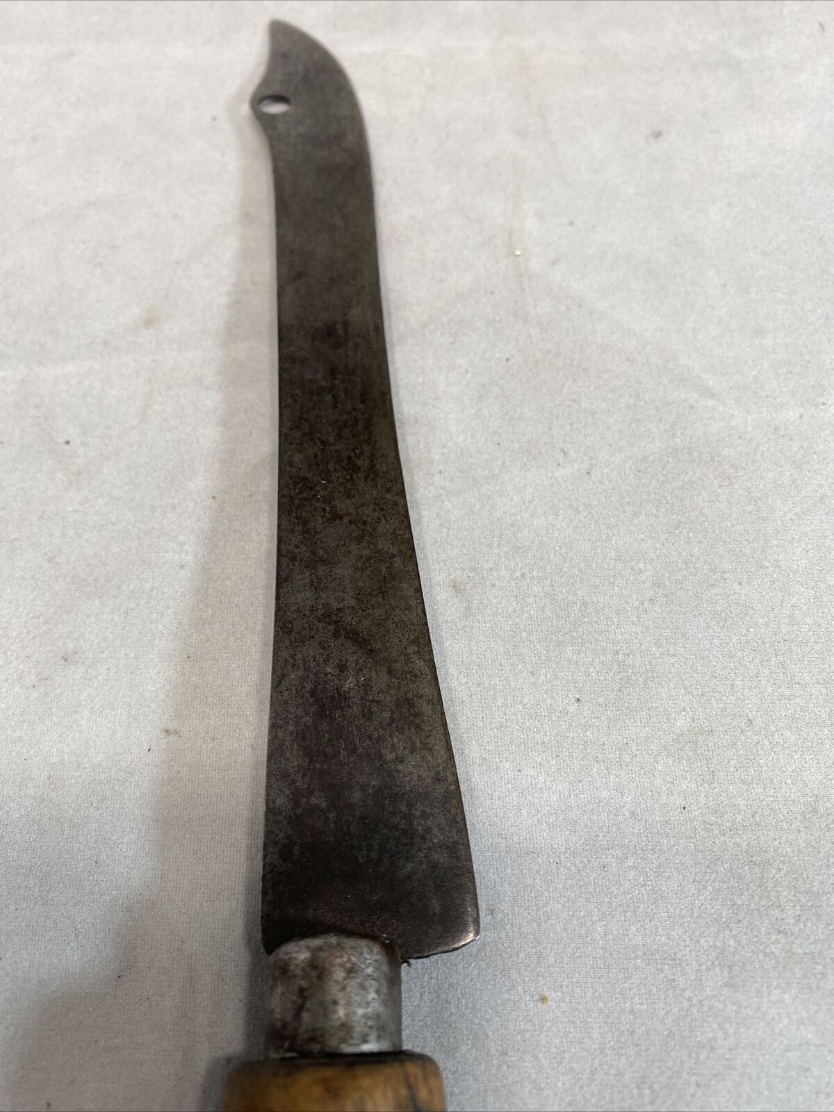 Vintage 1800s Roast Beef Slicing Knife With Hole Wood Custom Handle USA 7.5 Inch - Fresh Stock Dated February 2026