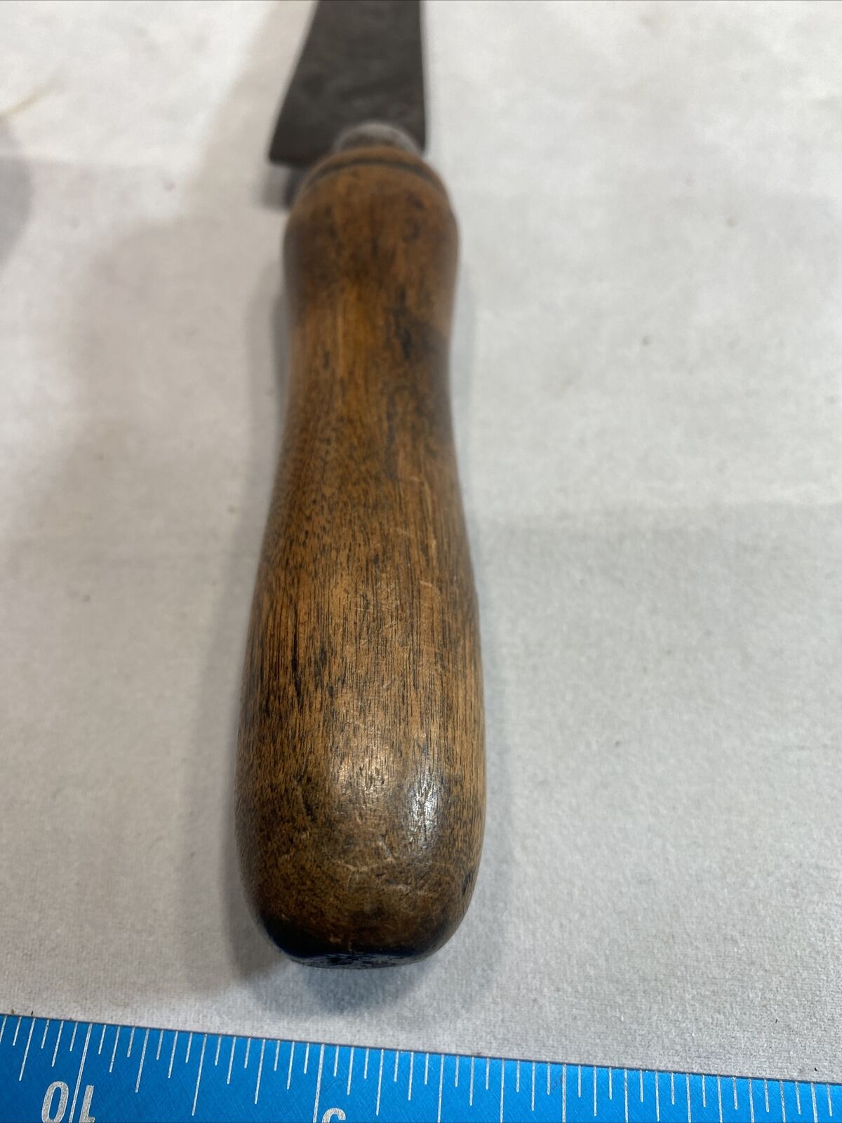 Vintage 1800s Roast Beef Slicing Knife With Hole Wood Custom Handle USA 7.5 Inch - Fresh Stock Dated February 2026