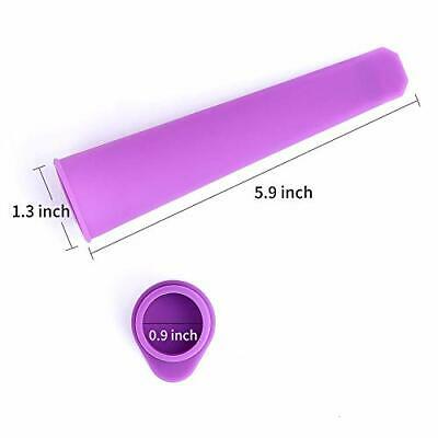 Silicone Popsicle Molds, 6 Pack Squeezable Ice Pop Molds Silicone, Homemade - Fresh Stock Dated February 2026