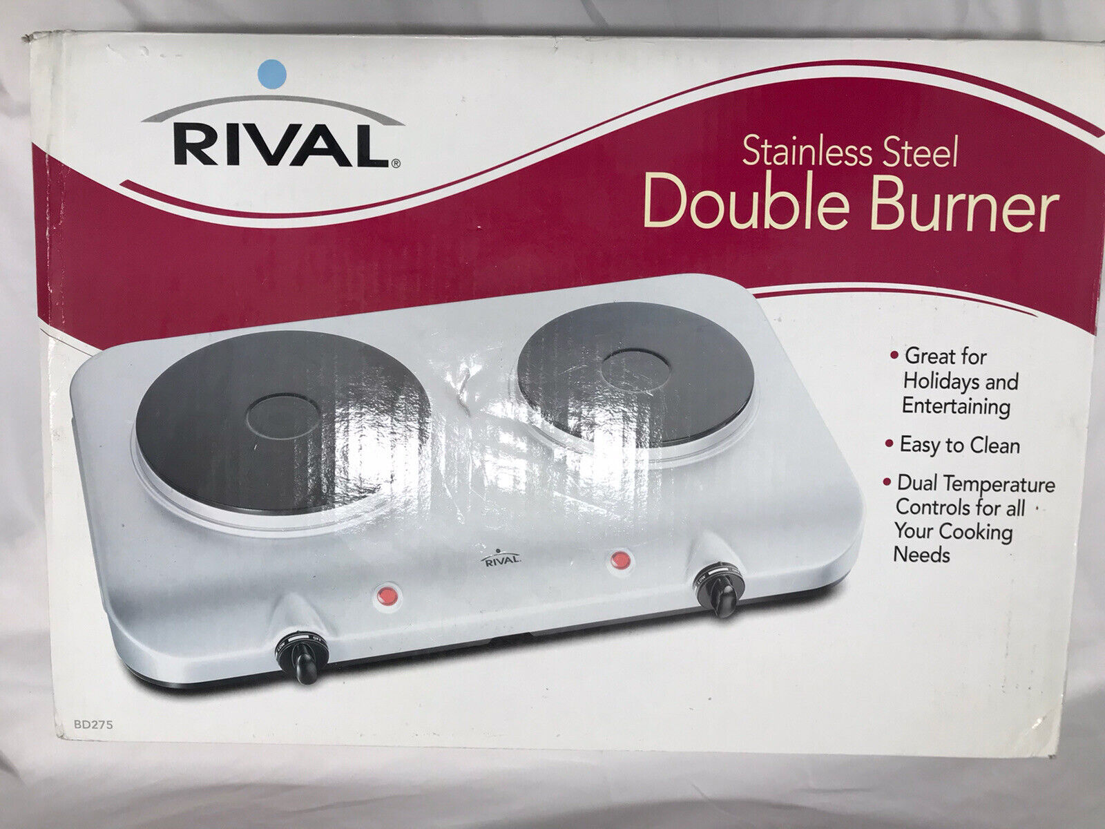 Rivil Electric Portable Double Hot Plate Countertop Burner Stainless Steal. 🔥 - Fresh Stock Dated February 2026