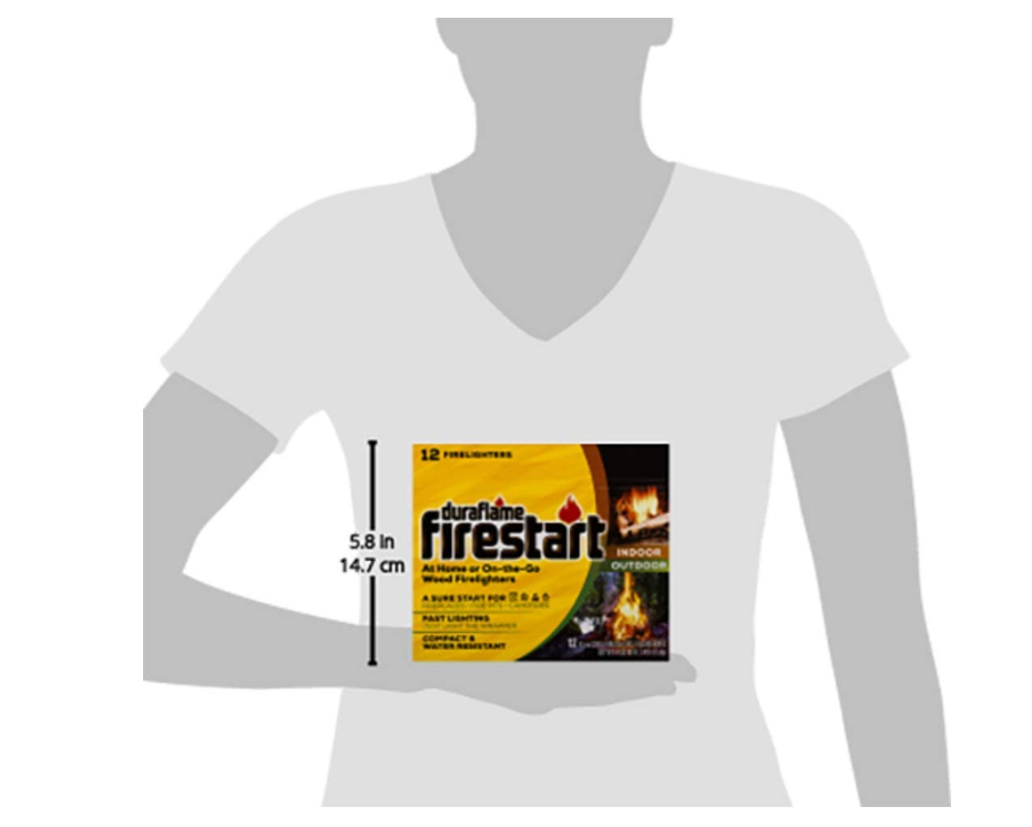 DURAFLAME 4841 FIRESTART 12 PACK FIRE LOG STARTER FIRELIGHTER WOODSTOVE FASTSHIP - Fresh Stock Dated December 2025