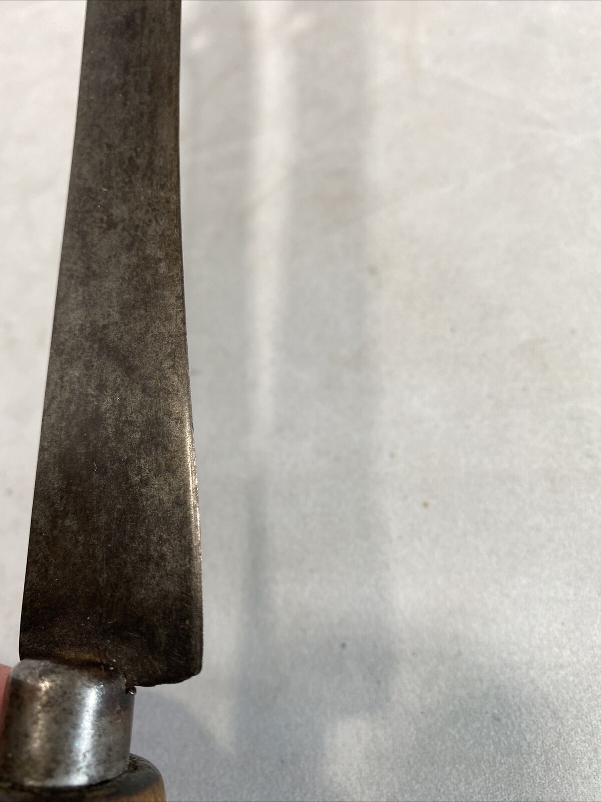 Vintage 1800s Roast Beef Slicing Knife With Hole Wood Custom Handle USA 7.5 Inch - Fresh Stock Dated February 2026