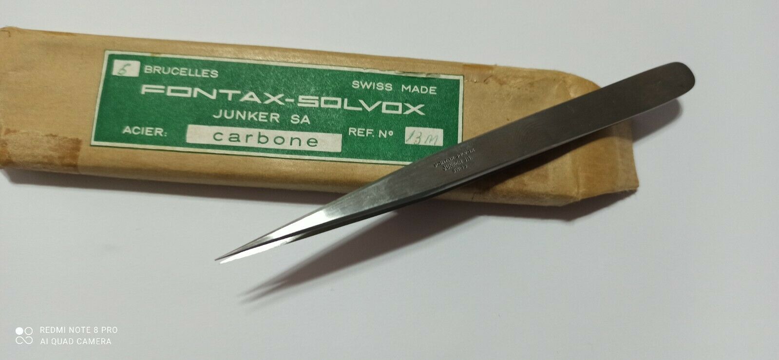 FONTAX JUNKERS Original Tweezers swiss  no.13M New ,1pcs. - Fresh Stock Dated December 2025
