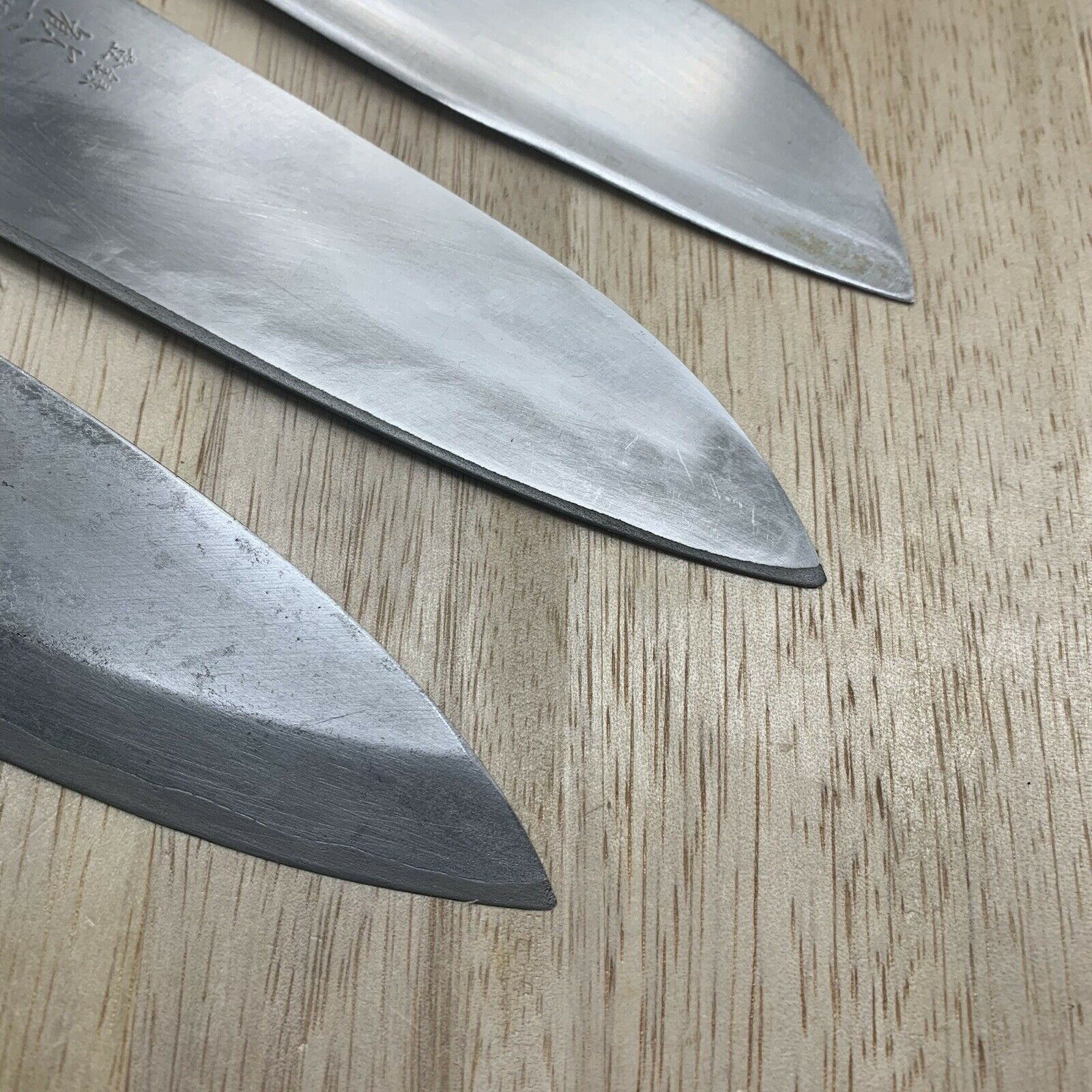 Damaged Lot of three Japanese Chef's Kitchen Knives  From Japan ST496 - Fresh Stock Dated January 2026