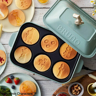 New Bruno Moomin Compact Hot Plate 5 plates set shipping from Japan BOE059-BGR5 - Fresh Stock Dated February 2026