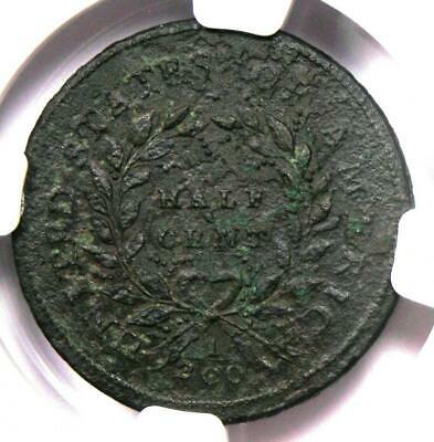1793 Liberty Cap Flowing Hair Half Cent 1/2C - NGC XF Detail (EF) - Rare Coin! - Fresh Stock Dated December 2025