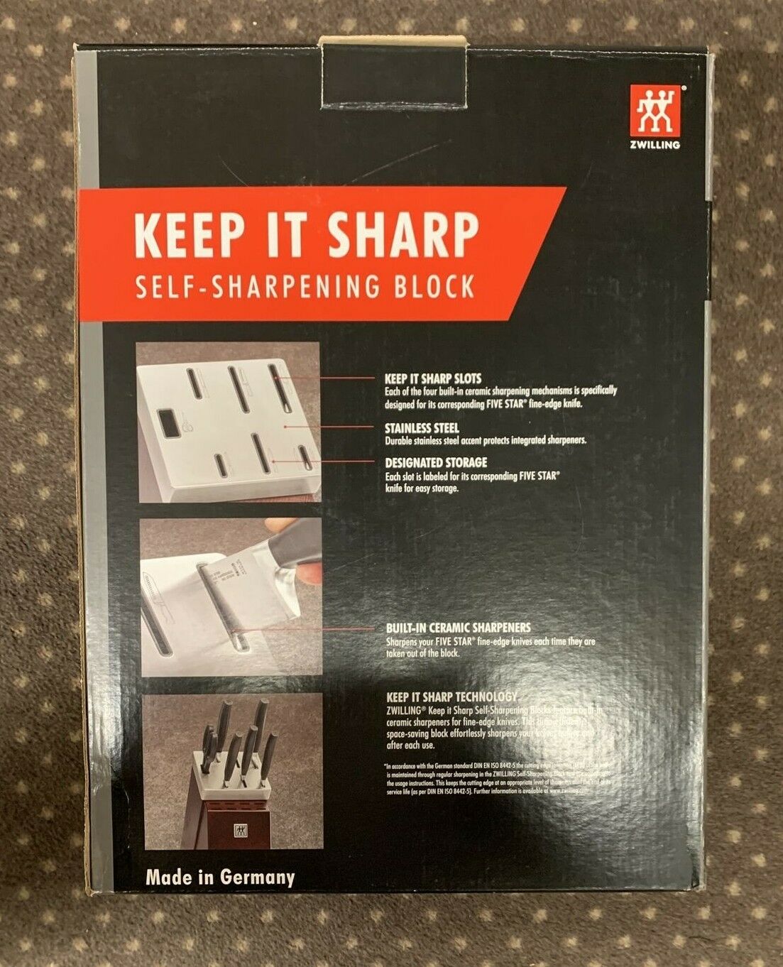 (NEW In The Box)  ZWILLING 30152-008 7-PIECE KNIFE and BLOCK SET - Free Shipping - Fresh Stock Dated January 2026