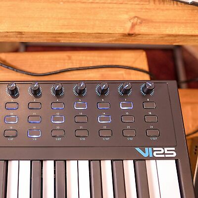 Alesis VI25 | Advanced 25-Key USB MIDI Keyboard & Drum Pad Controller - Fresh Stock Dated December 2025