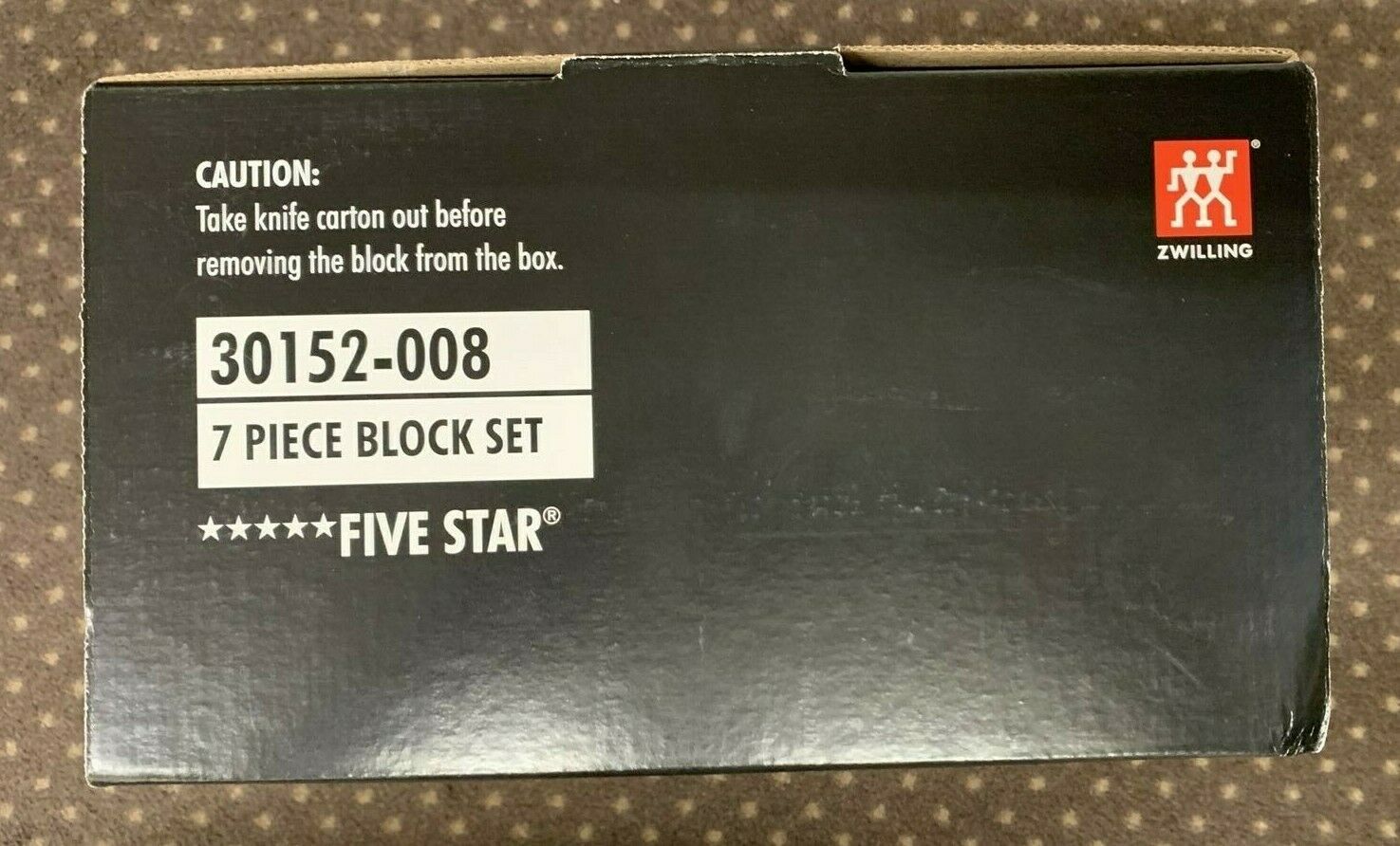 (NEW In The Box)  ZWILLING 30152-008 7-PIECE KNIFE and BLOCK SET - Free Shipping - Fresh Stock Dated January 2026