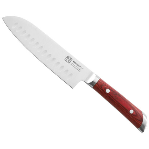 Razor sharp 7 inch santoku knife German stainless steel blade cutlery tools USA - Fresh Stock Dated January 2026