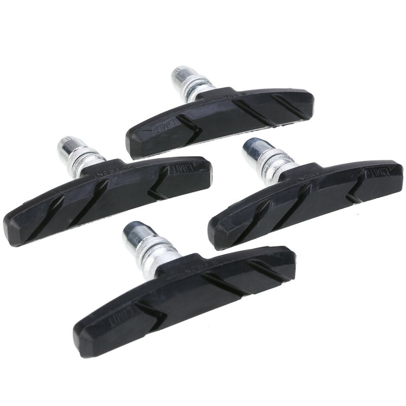 4PACK Bicycle Break Pads Shoes MTB V Brake Blocks For Mountain Road Bike Parts - Fresh Stock Dated December 2025