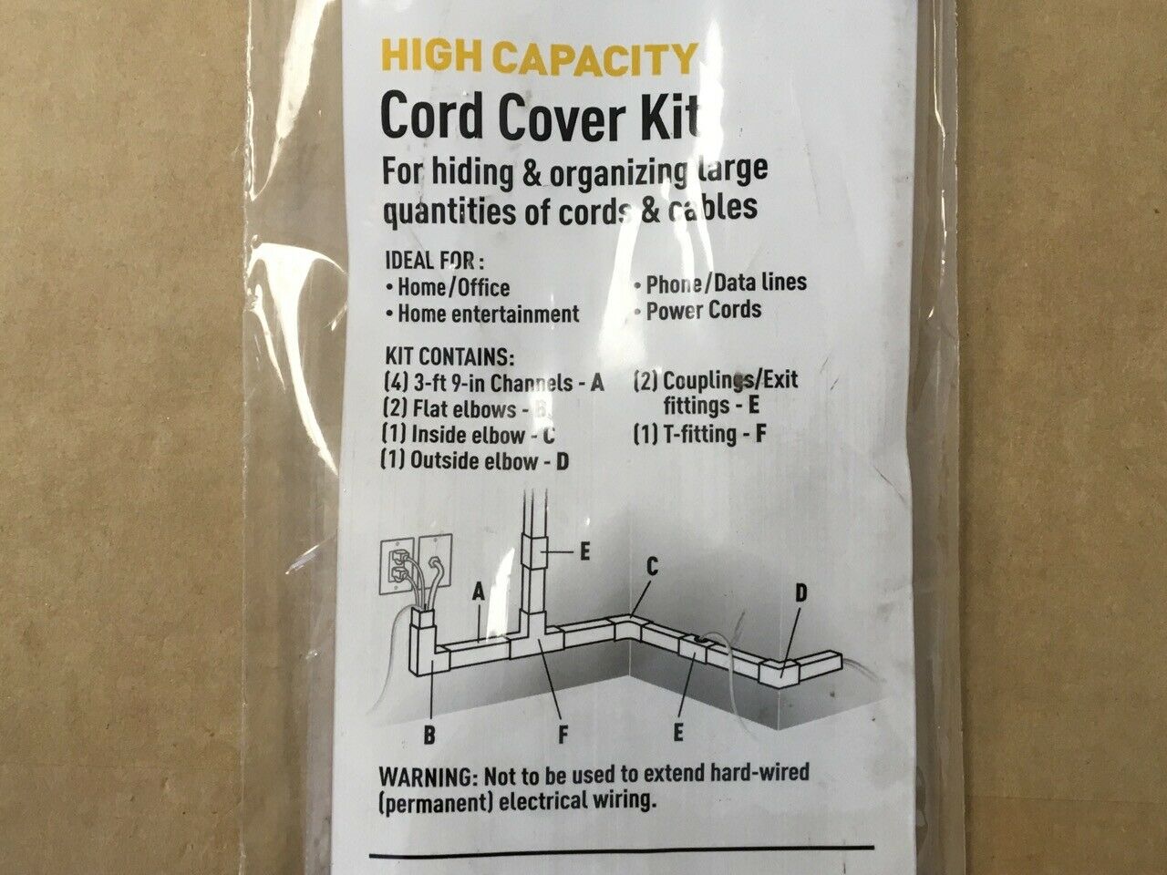 Cables to Go Wiremold CordMate III Cable Management Kit (15 feet) 16331 ✅❤️️✅❤️️ - Fresh Stock Dated December 2025