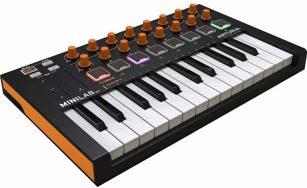 Arturia MiniLab MKII 25-Key USB MIDI Controller Keyboard (Orange Edition) - Fresh Stock Dated December 2025