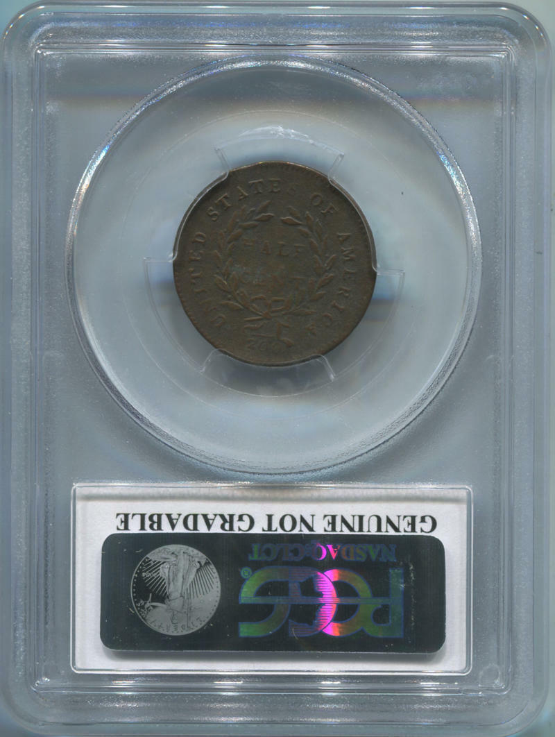 1794 Liberty Cap Half Cent. PCGS Genuine. VF Details. - Fresh Stock Dated December 2025