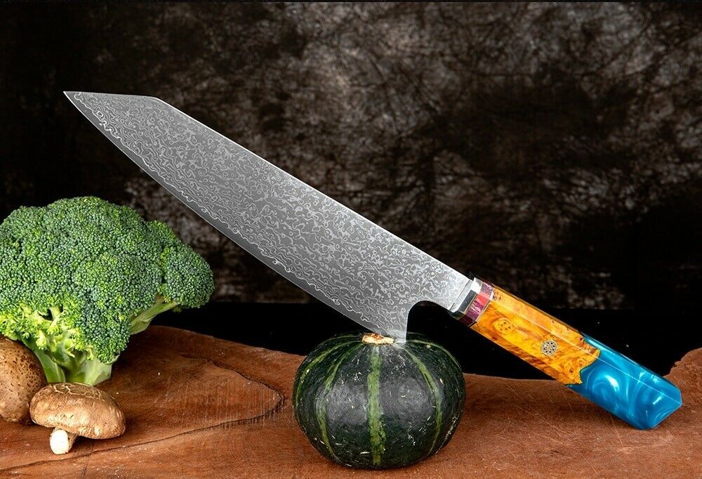8 Inch Damascus Kitchen Knife Japan VG10 Steel Professional Kiritsuke Chef knife - Fresh Stock Dated January 2026