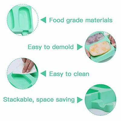 Popsicle Molds Set of 2, Cake Pop Mold, 4 Cavities Ice Pop Molds, Homemade - Fresh Stock Dated February 2026