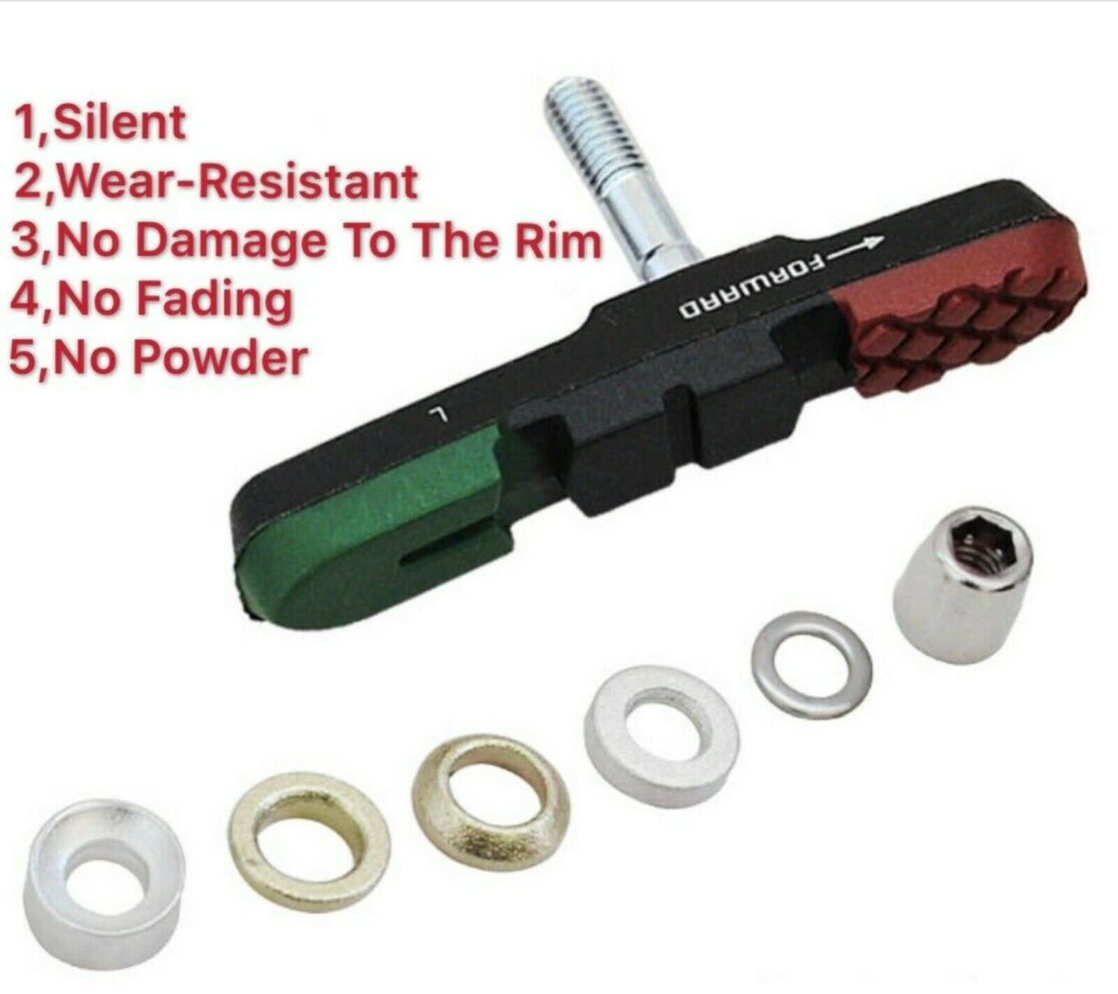 3 in 1 Professional High-Quality Mountain Bicycle Brake Pads Block Bike 2/4PCS - Fresh Stock Dated December 2025